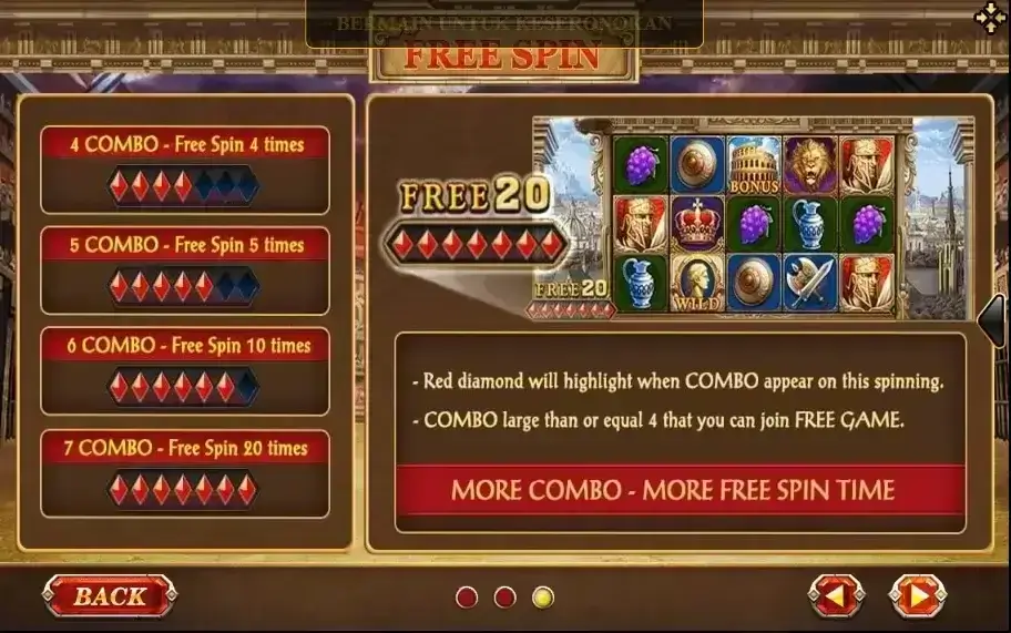 roma free spin